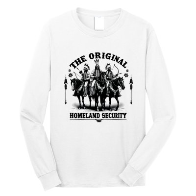 Native American Indian Heritage Original Homeland Security Long Sleeve Shirt