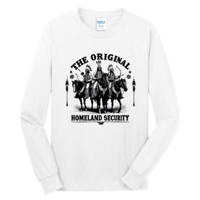 Native American Indian Heritage Original Homeland Security Tall Long Sleeve T-Shirt