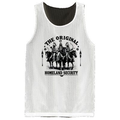 Native American Indian Heritage Original Homeland Security Mesh Reversible Basketball Jersey Tank