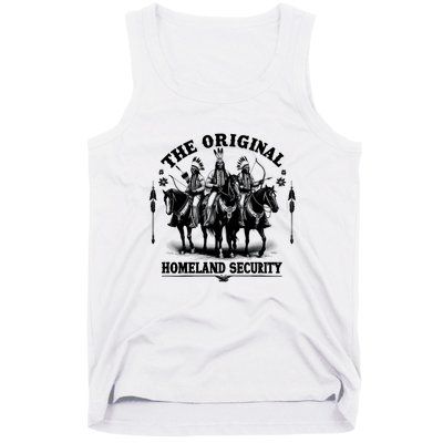 Native American Indian Heritage Original Homeland Security Tank Top