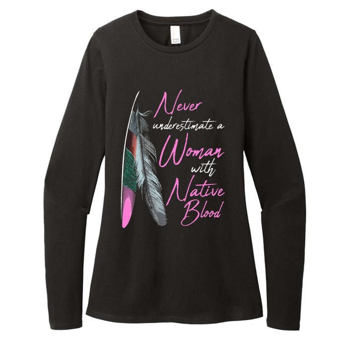 Native American Indian A Woman With Native Blood Womens CVC Long Sleeve Shirt