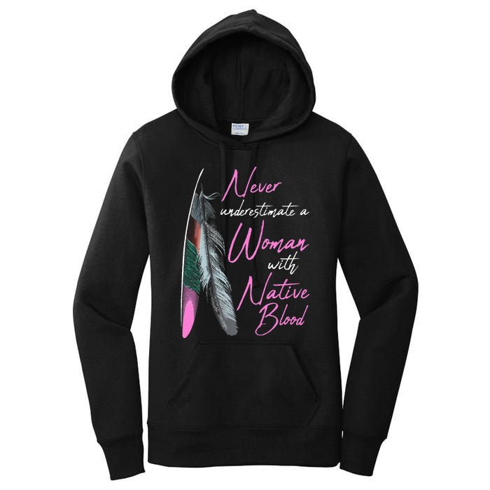 Native American Indian A Woman With Native Blood Women's Pullover Hoodie