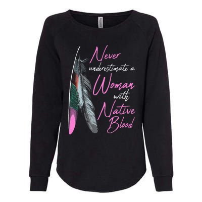 Native American Indian A Woman With Native Blood Womens California Wash Sweatshirt