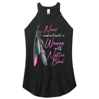 Native American Indian A Woman With Native Blood Women's Perfect Tri Rocker Tank