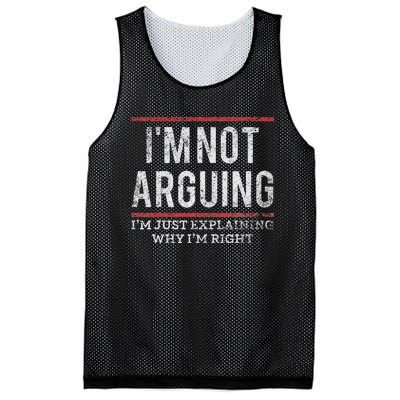 Not Arguing IM Just Explaining Why IM Right Mesh Reversible Basketball Jersey Tank