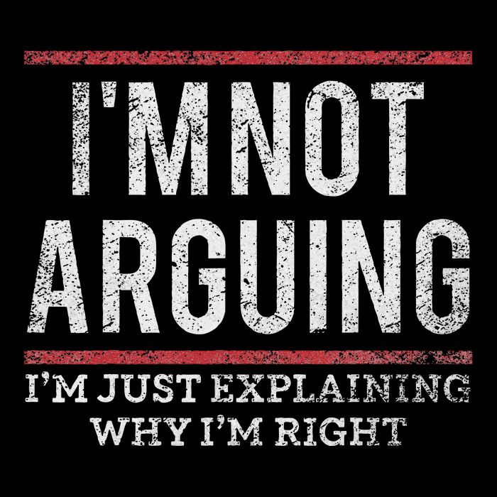 Not Arguing IM Just Explaining Why IM Right Mousepad