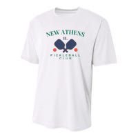 New Athens Il Pickleball Club For Paddle Players Youth Performance Sprint T-Shirt