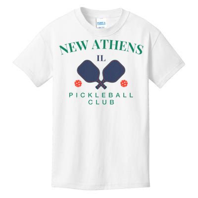 New Athens Il Pickleball Club For Paddle Players Kids T-Shirt