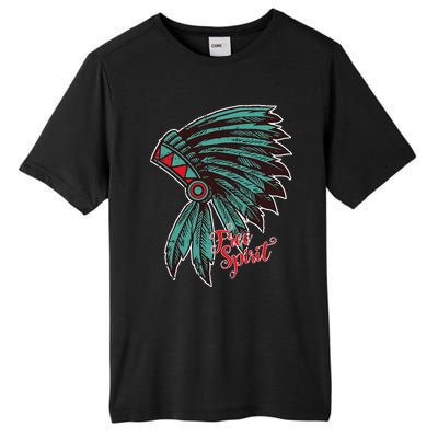 Native American Indian Free Spirit Awesome Halloween Gift Tall Fusion ChromaSoft Performance T-Shirt