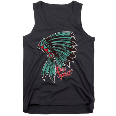 Native American Indian Free Spirit Awesome Halloween Gift Tank Top