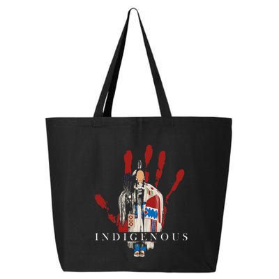 Native American Indigenous Red Hand Indian Blood Themed 25L Jumbo Tote