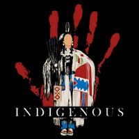 Native American Indigenous Red Hand Indian Blood Themed Kids Hoodie