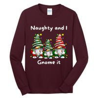 Naughty And I Gnome It Christmas Family Matching Pjs Gnome Tall Long Sleeve T-Shirt