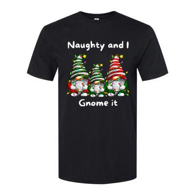 Naughty And I Gnome It Christmas Family Matching Pjs Gnome Softstyle CVC T-Shirt