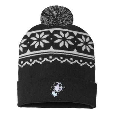 Never Again I Will Not Comply Cant Believe This Government USA-Made Snowflake Beanie