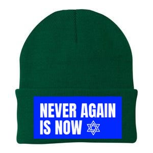 Never Again Is Now Jewish Israel Pride Am Yisrael Chai Knit Cap Winter Beanie