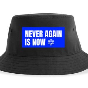 Never Again Is Now Jewish Israel Pride Am Yisrael Chai Sustainable Bucket Hat