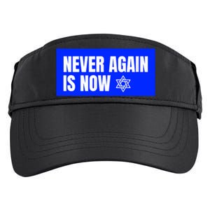 Never Again Is Now Jewish Israel Pride Am Yisrael Chai Adult Drive Performance Visor