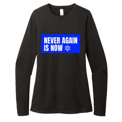 Never Again Is Now Jewish Israel Pride Am Yisrael Chai Womens CVC Long Sleeve Shirt