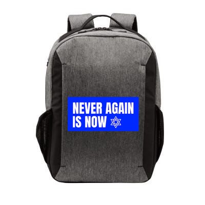 Never Again Is Now Jewish Israel Pride Am Yisrael Chai Vector Backpack