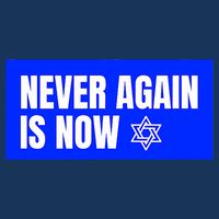 Never Again Is Now Jewish Israel Pride Am Yisrael Chai Doggie Tank