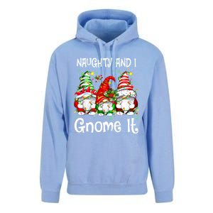 Naughty And I Gnome It Christmas Gnomes Funny Xmas Gift Unisex Surf Hoodie