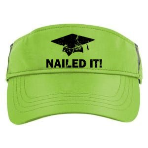 Nailed It Funny Graduation Adult Drive Performance Visor