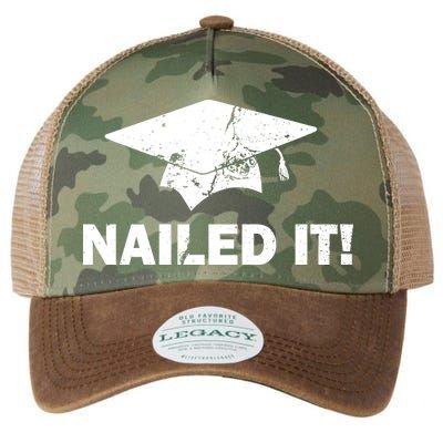Nailed It Funny Graduation Legacy Tie Dye Trucker Hat