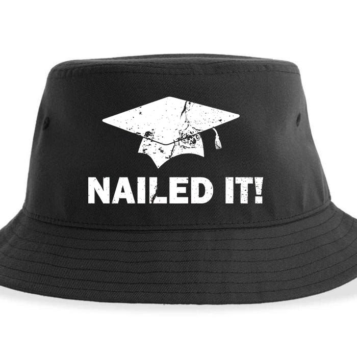 Nailed It Funny Graduation Sustainable Bucket Hat