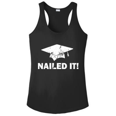 Nailed It Funny Graduation Ladies PosiCharge Competitor Racerback Tank