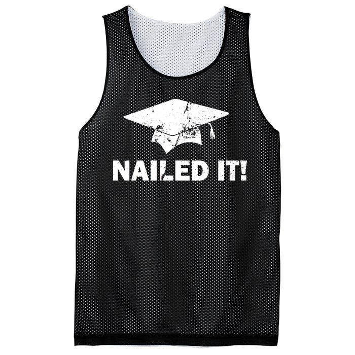 Nailed It Funny Graduation Mesh Reversible Basketball Jersey Tank