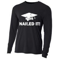 Nailed It Funny Graduation Cooling Performance Long Sleeve Crew