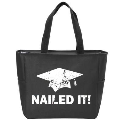 Nailed It Funny Graduation Zip Tote Bag