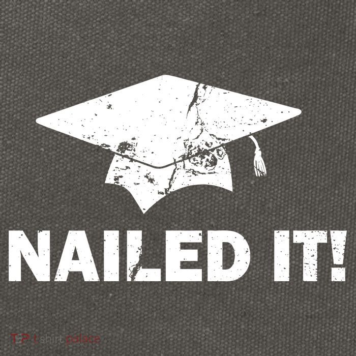 Nailed It Funny Graduation Cotton Canvas Backpack