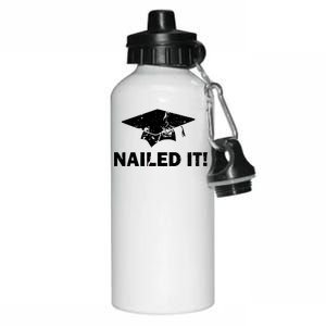 Nailed It Funny Graduation Aluminum Water Bottle