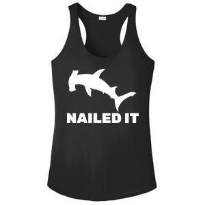 Nailed It Hammerhead Shark Ladies PosiCharge Competitor Racerback Tank