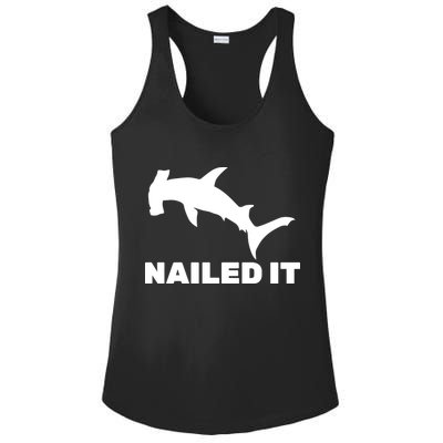 Nailed It Hammerhead Shark Ladies PosiCharge Competitor Racerback Tank