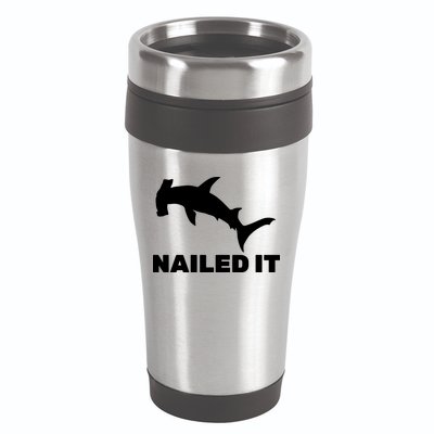 Nailed It Hammerhead Shark 16oz Travel Tumbler