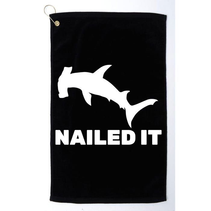 Nailed It Hammerhead Shark Golf Towel