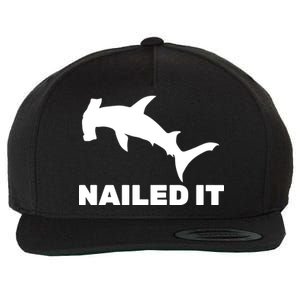 Nailed It Hammerhead Shark Wool Snapback Cap