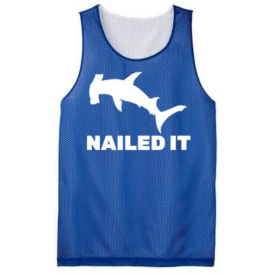 Nailed It Hammerhead Shark Mesh Reversible Basketball Jersey Tank