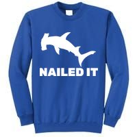 Nailed It Hammerhead Shark Tall Sweatshirt