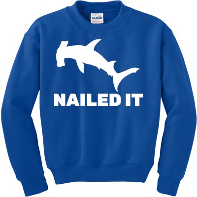 Nailed It Hammerhead Shark Kids Sweatshirt