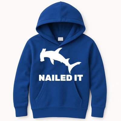 Nailed It Hammerhead Shark Kids Hoodie