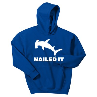 Nailed It Hammerhead Shark Kids Hoodie