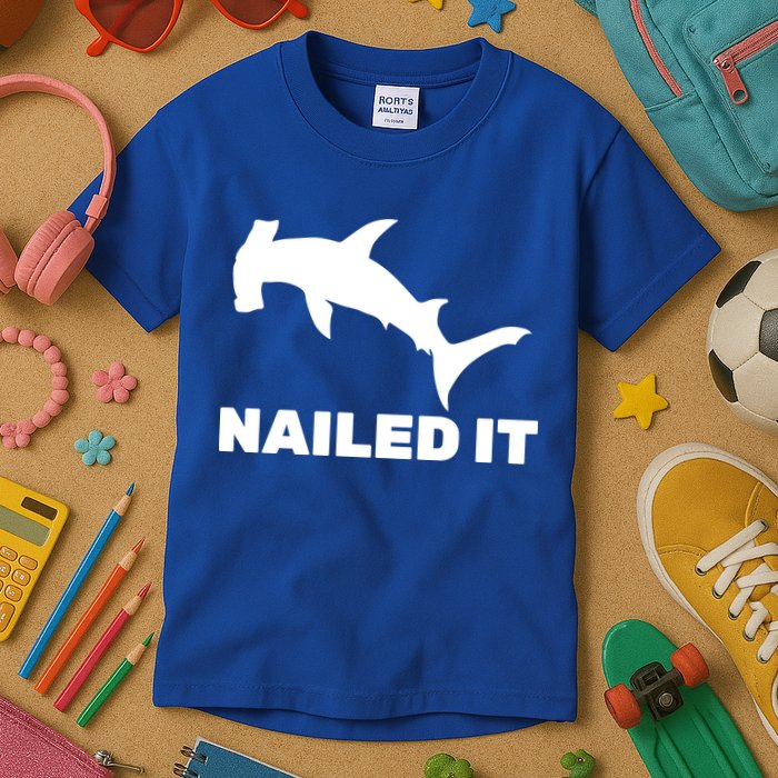 Nailed It Hammerhead Shark Kids T-Shirt