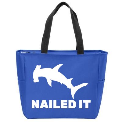 Nailed It Hammerhead Shark Zip Tote Bag