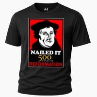 Nailed It Martin Luther 500 Years of Reformation Cooling Performance Crew T-Shirt