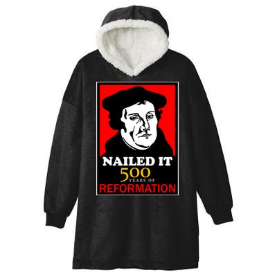 Nailed It Martin Luther 500 Years of Reformation Hooded Wearable Blanket