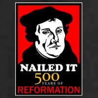 Nailed It Martin Luther 500 Years of Reformation Adult Drive Performance Visor
